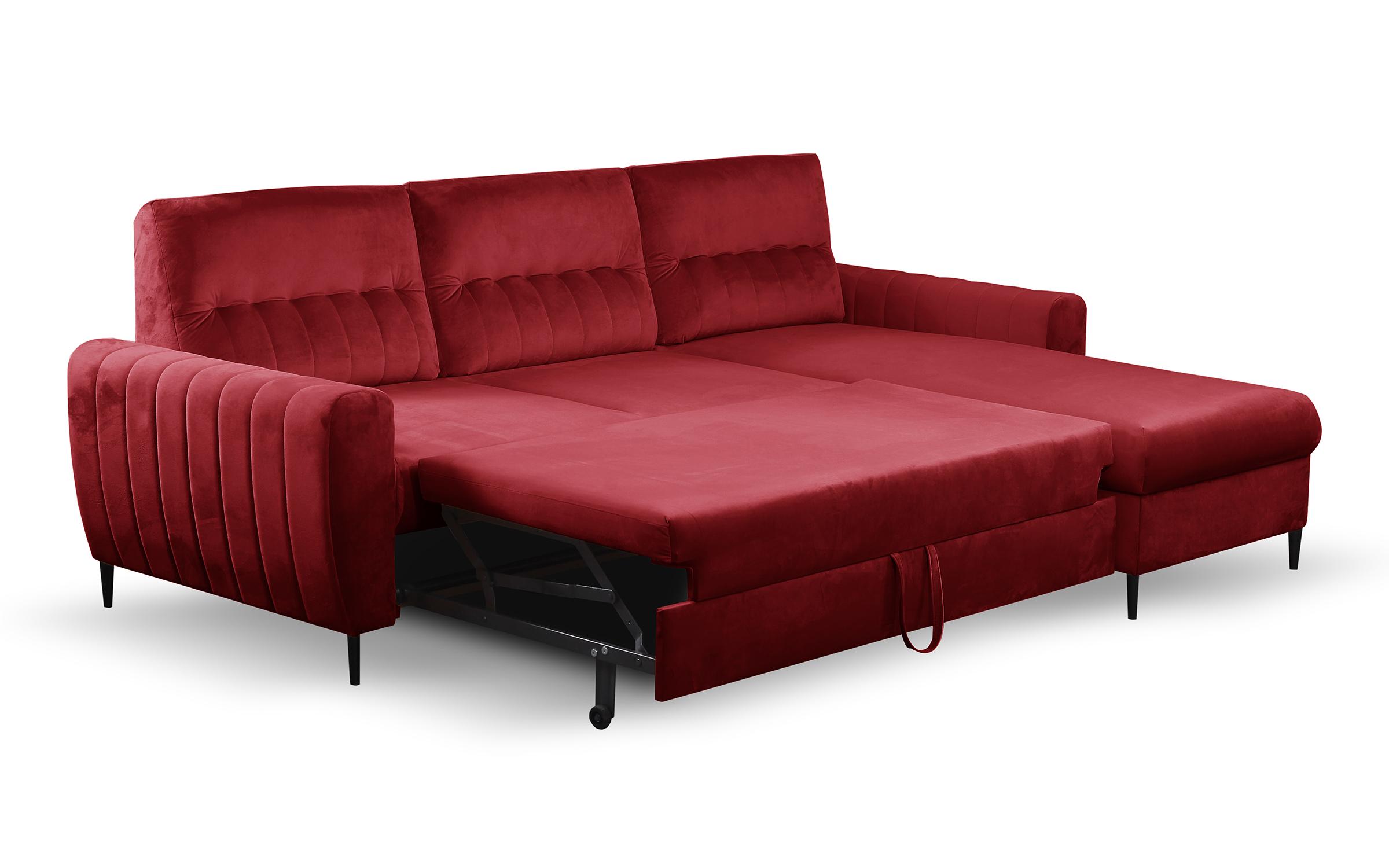 Γωνιακός καναπές Karneol, κόκκινο  4